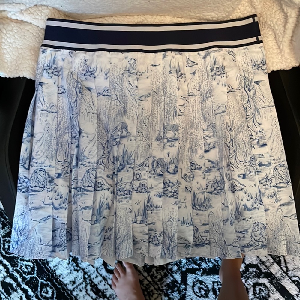 Greyson Blue and White Athletic Skirt